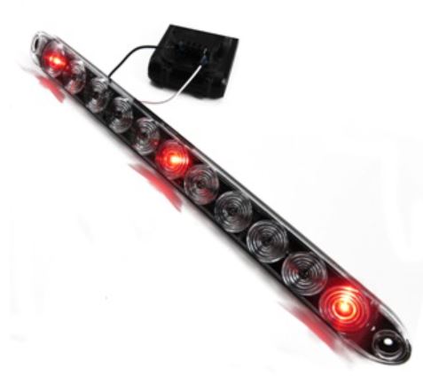 Light - Identification - 15" Slimline ID Bar - Red LED - Clear Lens - Replaces KRV 267006