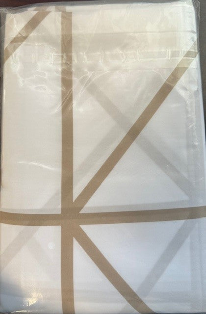 Imports Geo Taupe Shower Curtain