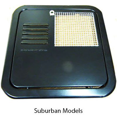 Water Heater - Door - 6 Gal - Flush Mount - Black - 6255AEB - Suburban