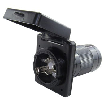 Recept - Inlet - 125V - 50A - 50AINBL – Black