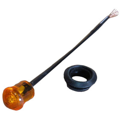 Light - Marker - Round - No Base - PC2 w/Grommet - Amber