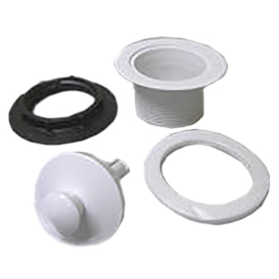 Tub - Strainer w/Pop Stop - White