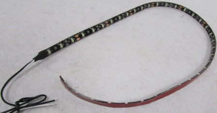 Light - LED - 68" - Flex Strip - Amber w/Black PCB - 12" Wire Leads