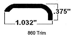 Trim - 16' - Polar White - Non Insert - Short Leg