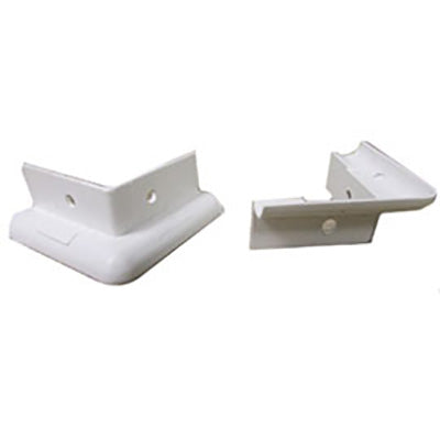 Trim - Corner Radius Caps - 90 Degree - White