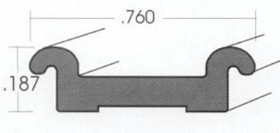 Trim - Retainer - 14' - Mill Finish - Large