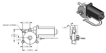Awning - Motor Only - w/Manual Override - Solera
