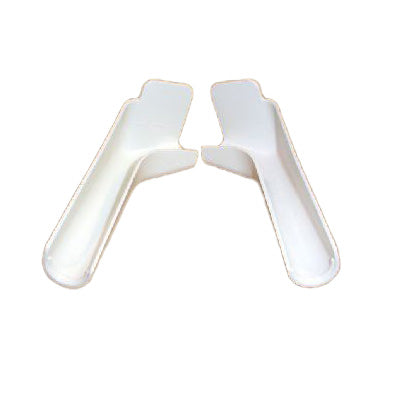 Cap - Spout - Rain Gutter - Long - RH/LH - Polar White