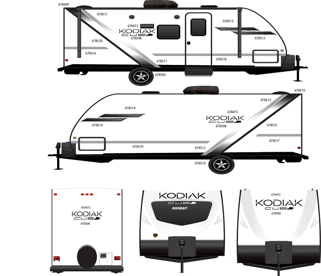 2023 DUTCHMAN KODIAK CUB TT GRAPHICS SET