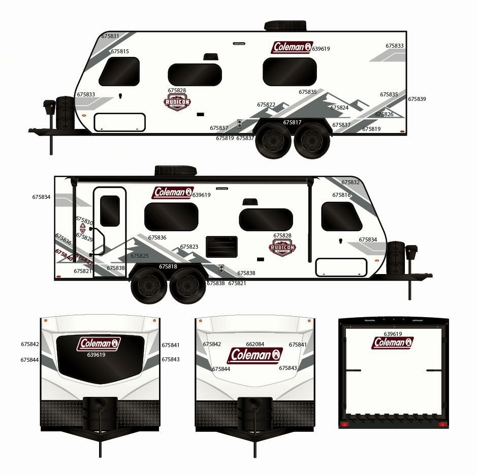 2023 DUTCHMAN COLEMAN RUBICON GRAPHICS SET