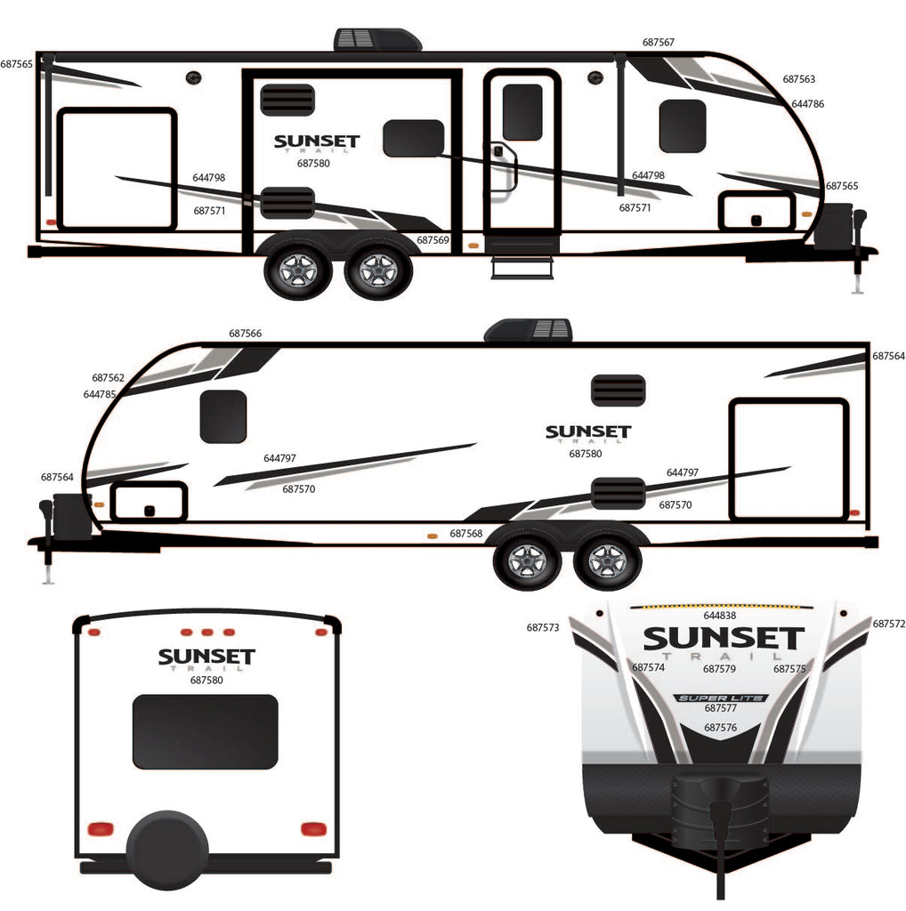 2023 CROSSROADS SUNSET TRAIL GRAPHICS SET