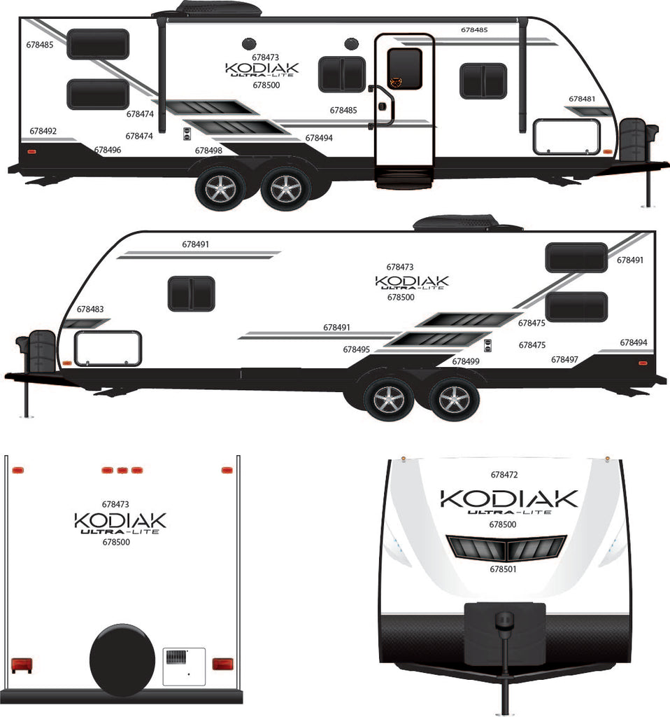 2023 DUTCHMAN KODIAK ULTRA LITE TT GRAPHICS SET