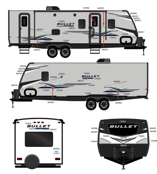 2024 KEYSTONE RV BULLEET ULTRA LITE GRAPHICS SET