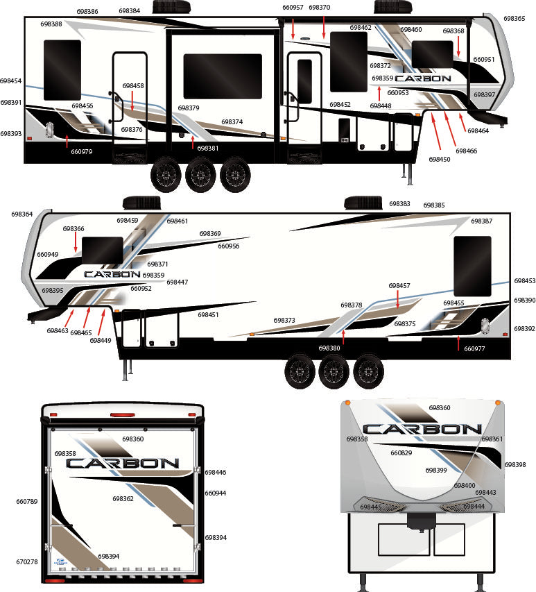 2024 KEYSTONE RV CARBON FW GRAPHICS SET