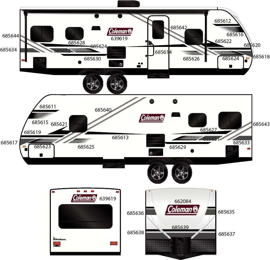 2024 DUTCHMAN COLEMAN LITE AND LX TT GRAPHICS SET