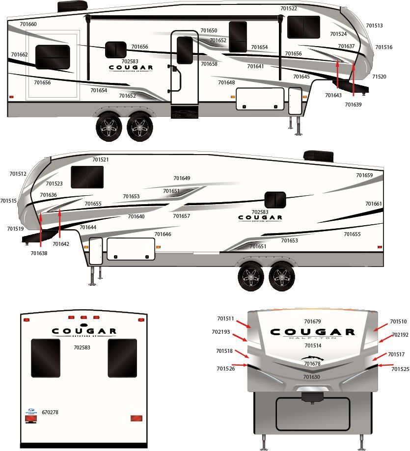 2024 COUGAR FW GRAPHICS SET