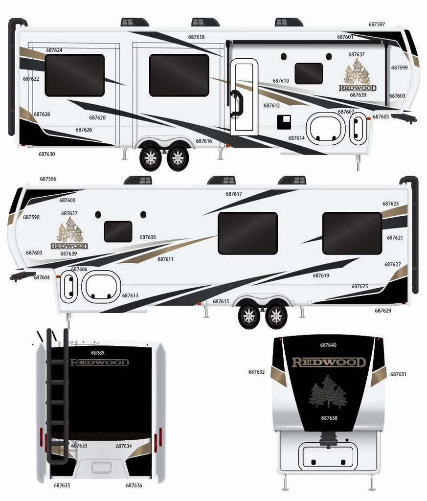 2024 CROSSROADS REDWOOD FW GRAPHICS SET