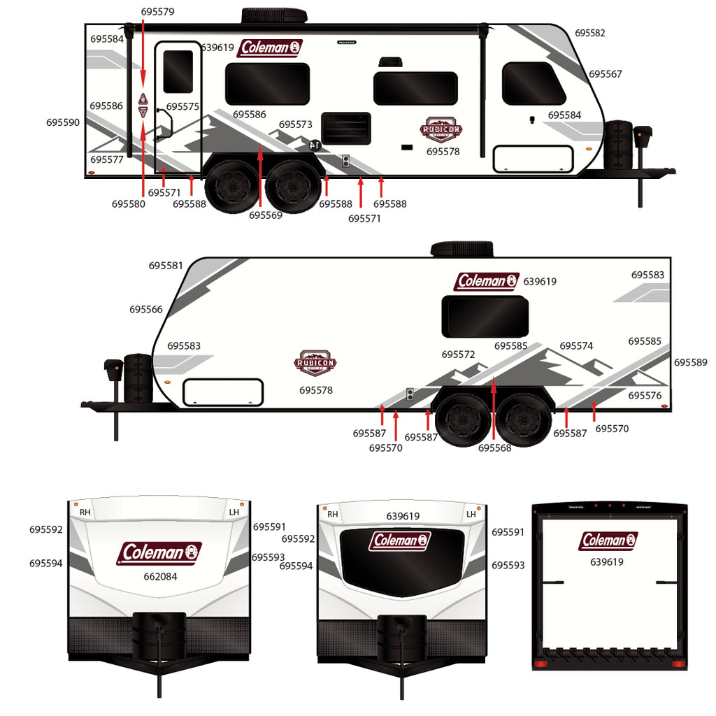 2024 DUTCHMAN COLEMAN RUBICON GRAPHICS SET