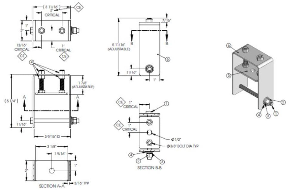 Mechanism - Service Assy - Gear Pack Clamp - 2" - Hydraulic Slideout - LCI