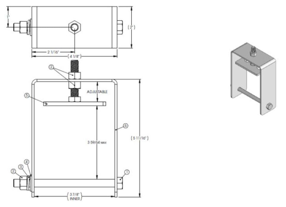 Mechanism - Service Assy - Gear Pack Clamp - 3" - Hydraulic Slideout - 366450 - LCI