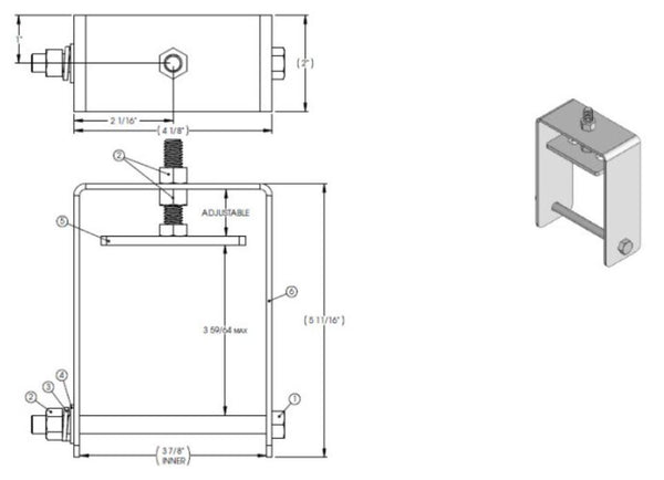 Mechanism - Service Assy - Gear Pack Clamp - 3" - Hydraulic Slideout - 366450 - LCI