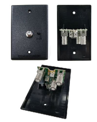 Antenna - Wall Plate Power Supply - 2 Sets - Cable In - Black