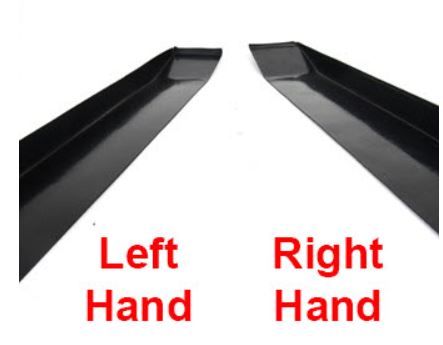 Trim - Floor Flange - Slideout - Left Side - ABS - HC - Black
