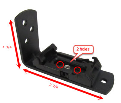 Bracket - WALL MOUNTING BRACKET-SLOW RISE ROLLER SHADES (Set of 2)