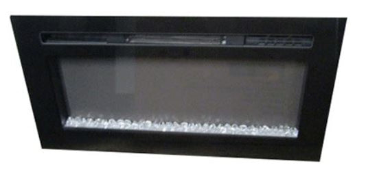 Fireplace - 32" - Electric - w/Remote Control - Crystals - Greystone Model - Black - W32BCFW/F32-18A/F3225