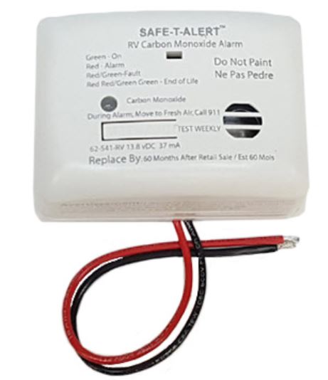 Alarm - Carbon Monoxide - 12V - Surface Mount - Hard Wire - White - Replaces 60-541 And 65-541