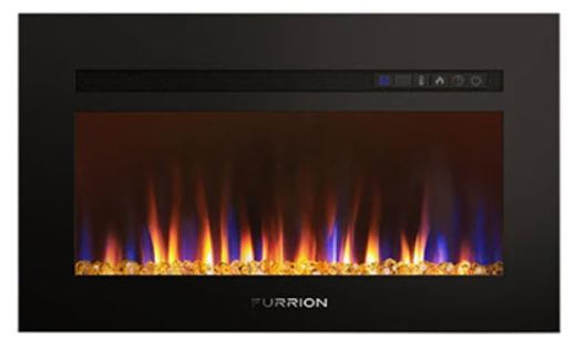 Fireplace - 30" - Electric - Flush Mount - Crystal Platform