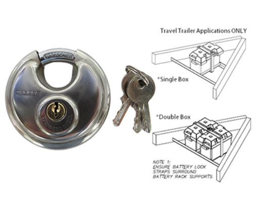 Lock - Padlock - Circular - 70mm