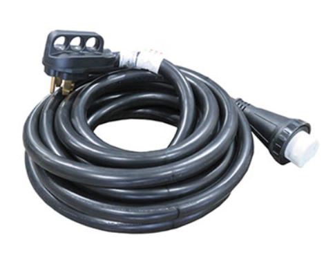 Cord - Shore/Power - 50A - 30' - w/Twist Lock - Straight - Detachable - w/Reverse Polarity Indicator - WR RVPL50-30STR