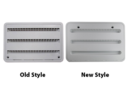 Refrigerator - Vent - Exterior - 23-1/8" x 15-1/8" - White - Large