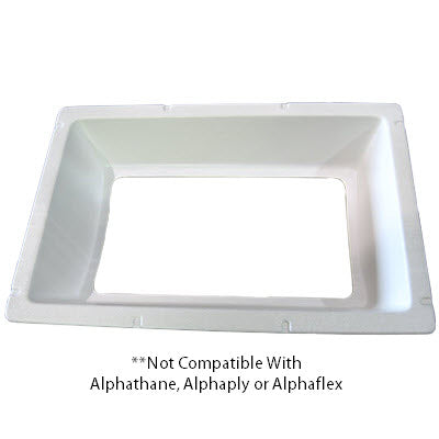 Skylight - 14" x 22" - Inner Trim - Crowned - White - PAG Top