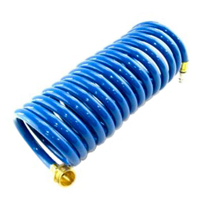 Faucet - Outside - Hose - 15' Coil w/Quick-Connect Plug Only - No Nozz