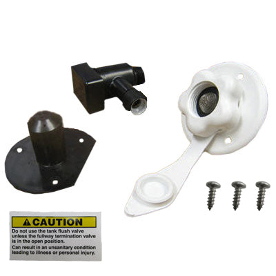 Tank - Fitting - Flusher Assembly - Plastic - Full Package Assembly