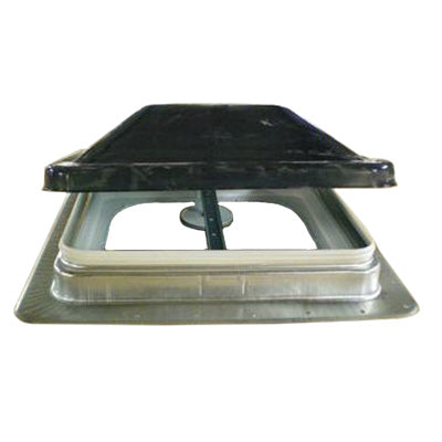 Vent - Roof - 12V - Radius - UL - Hi Profile - Mill Finish - Smoke