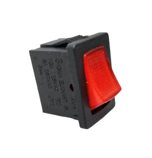 Switch - Lighted Pump - Black - Red Light