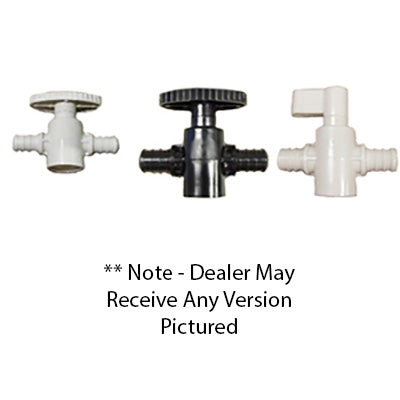 Fitting - Valve - Straight Stop - 1/2"B x 1/2"B - Poly