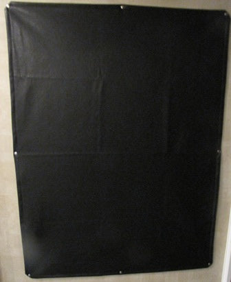 Shade - 36" x 48" - Black Vinyl Window Covering