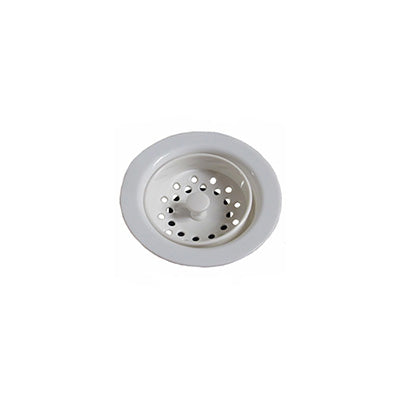 Sink - Basket - Strainer - 3 1/2" - White - Plastic