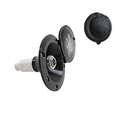 Shower- Port - Outside - Black - (20/Bx)