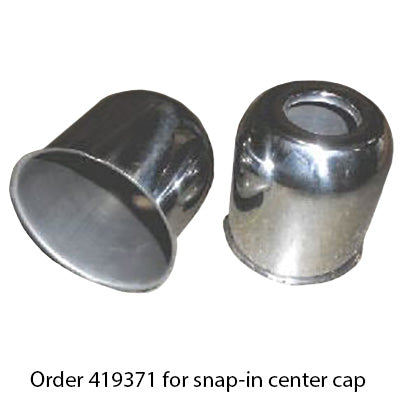 Tire - Center Cap - 4.25" - Stainless Steel