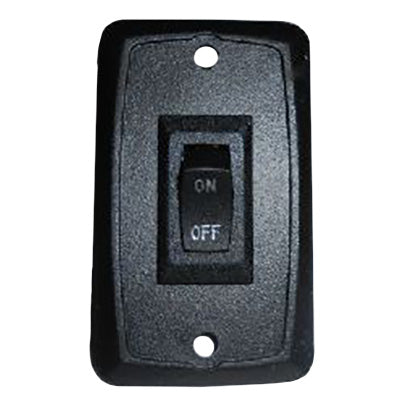 Switch - 12v - On/Off - w/Plate - 1G - Black - Sigma - 7115-130