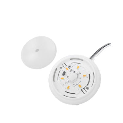 Light - Ceiling - Round - w/Peg Switch - 12V - 3" - LED - White Bezel