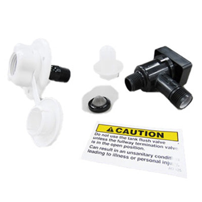 Tank - Fitting - Flusher Assembly/Sprayer - Plastic - Full Package Assembly - White