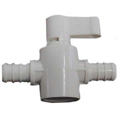 Valve - Plastic - Straight Stop - 1/2" B x 1/2" B  - Poly Alloy - Roc 14065