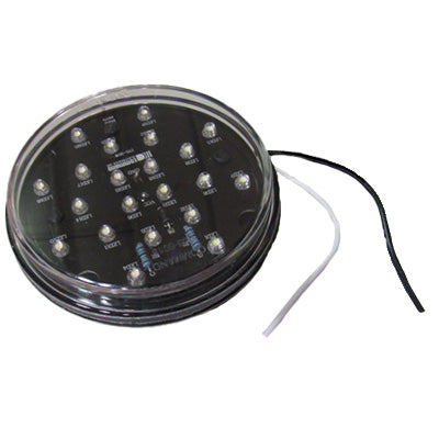 Light - Backup - 4" Round - White LEDs - Clear Lens - Grommet Mount