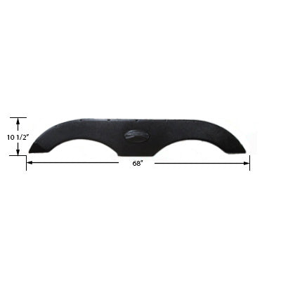 2017 Crossroads Cruiser Fender Skirt Black